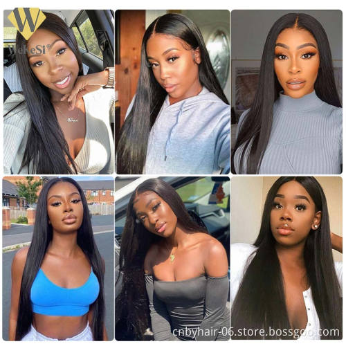Brazilian Virgin Remy Hair Lace Wigs Pre Plucked 13X4 150% Density Deep T Shape Middle Part HD Lace Frontal Human Hair Wigs